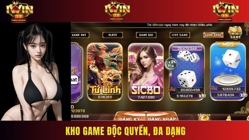 Kho game độc quyền, đa dạng